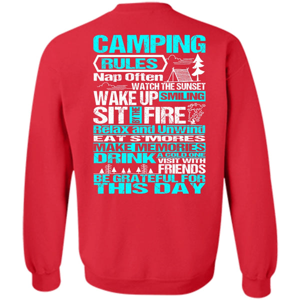 Wake Up Smiling T Shirt, I Love Camping Sweatshirt