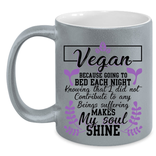 Cute Gift For Vegan Coffee Mug, Vegan Accent Mug