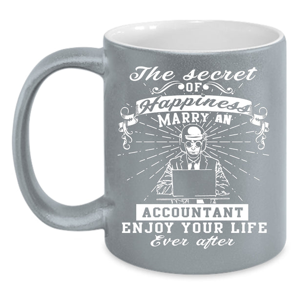 Marry An Accountant Coffee Mug, Cool Just Married Coffee Cup