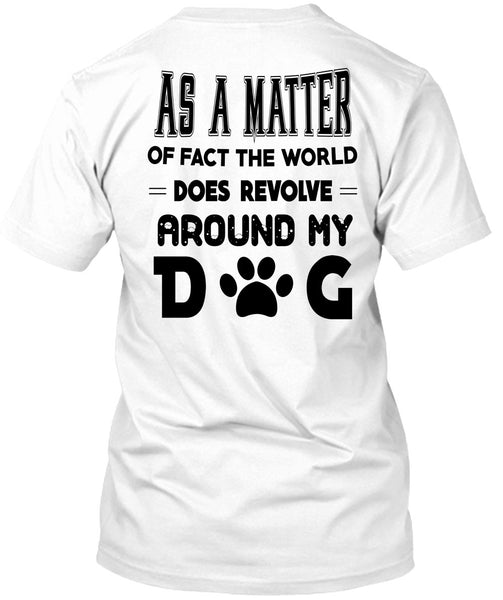 A black t-shirt with the shopify logo