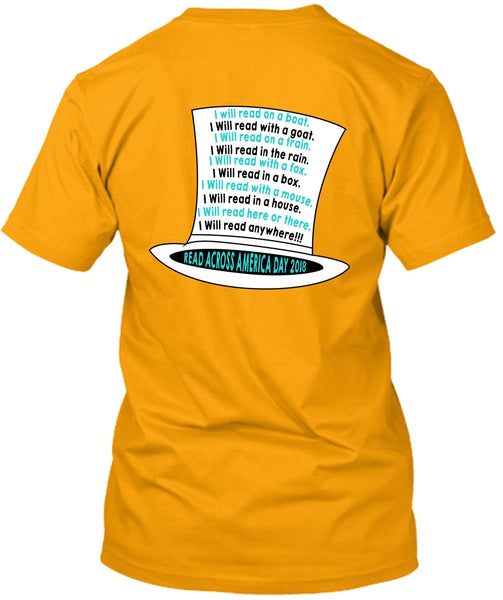 The Cat in the Hat T Shirt, I Will Read With A Goat T Shirt, Read Across America Day 2018 T Shirt