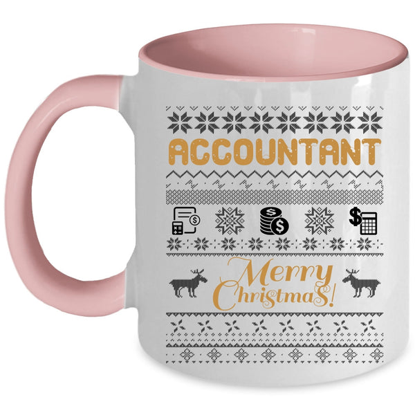 Merry Christmas Coffee Mug, Accountant Accent Mug