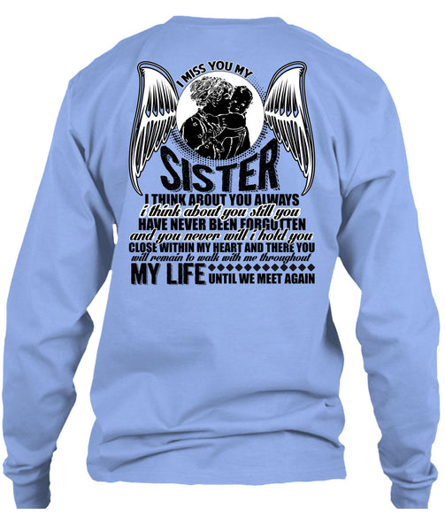 I Miss You My Sister T Shirt, I Love Sister T Shirt