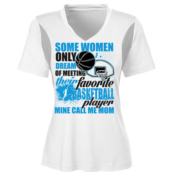 Favorite Basketball Player T Shirt, Call Me Mom T Shirt, Cool Shirt (Ladies LS Heather V-Neck)