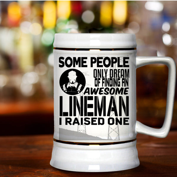 Being A Linemen Beer Stein 22oz, Finding An Awesome Lineman Beer Mug