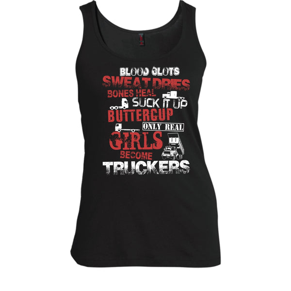 Only Rel Girls Become Truckers T Shirt, Coolest Trucker T Shirt, Cool T Shirt
