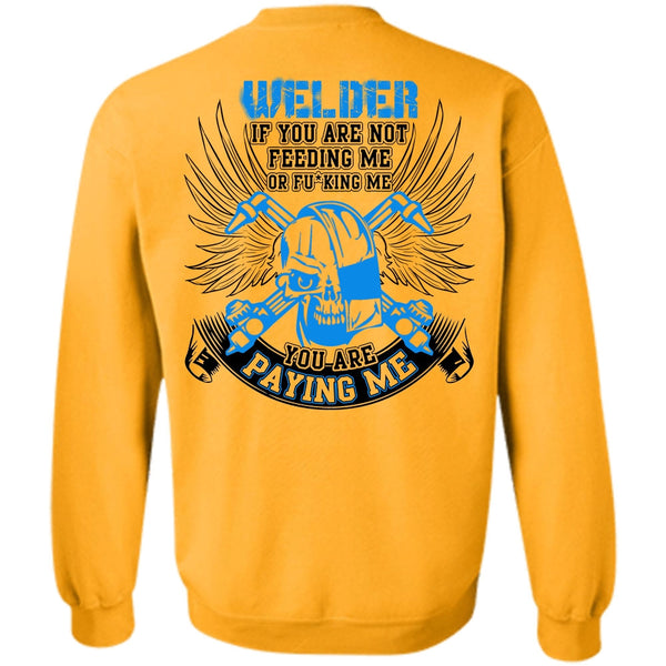 I Love Welding T Shirt, You Are Paying Me Sweatshirt