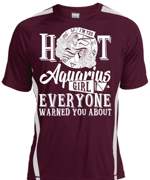 I'm The Hot Aquarius Girl T Shirt, I Love Aquarius T Shirt, Cool Shirt