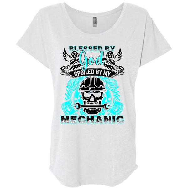 God Spoiled By My Mechanic T Shirt, Being A Mechanic T Shirt, Awesome T-Shirts