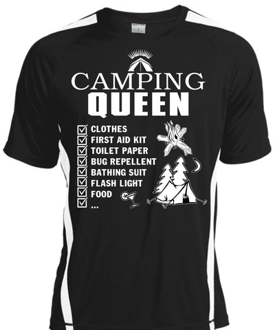 A black t-shirt with the shopify logo