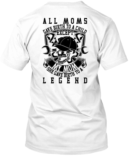 A black t-shirt with the shopify logo