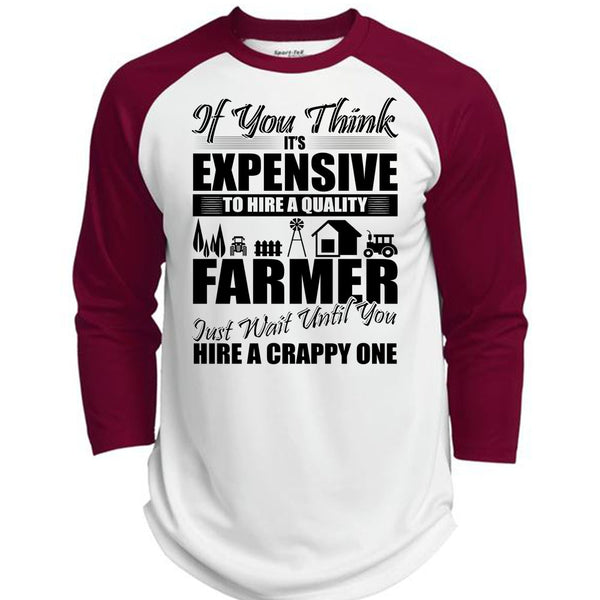 Farmer Just Wait Until You T Shirt, I Love Farming T Shirt, Awesome T-Shirts  (Polyester Game Baseball Jersey)