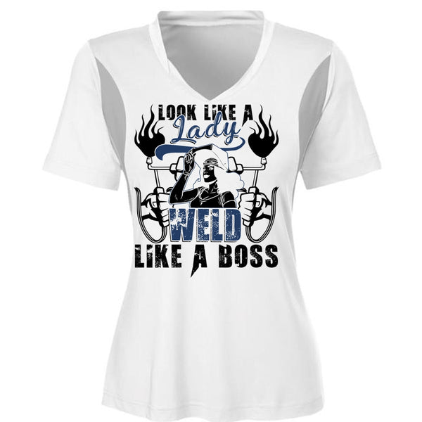 Look Like A Lady Weld Like A Boss T Shirt, I Love Welding T Shirt, Awesome T-Shirts
