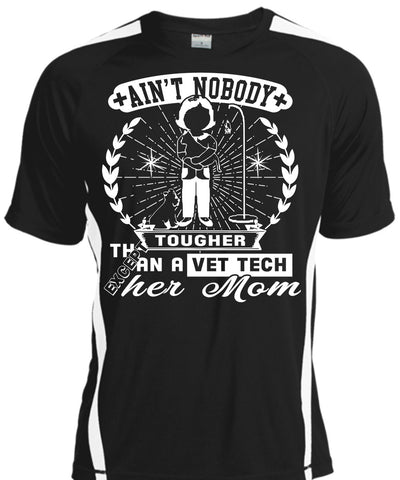 A black t-shirt with the shopify logo