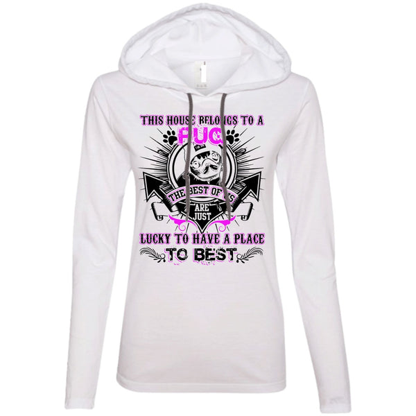 A black t-shirt with the shopify logo