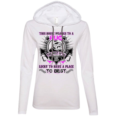 A black t-shirt with the shopify logo