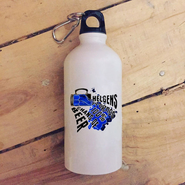 Helgens Prognos 100% Chans Of Beer 20 oz Stainless Steel Bottle,Cool Beer Outdoor Sports Water Bottle
