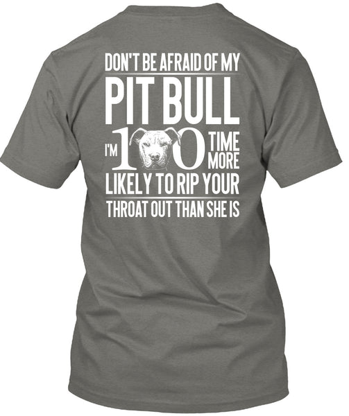 Don't Be Afraid Of My Pit Bull T Shirt, My Love T Shirt