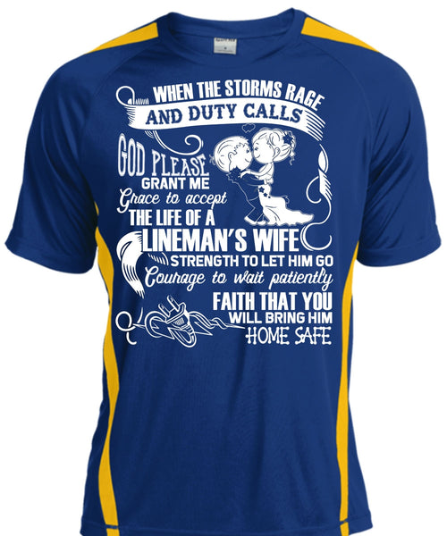 The Life Of A Lineman's Wife T Shirt, Being A Lineman T Shirt, Cool Shirt