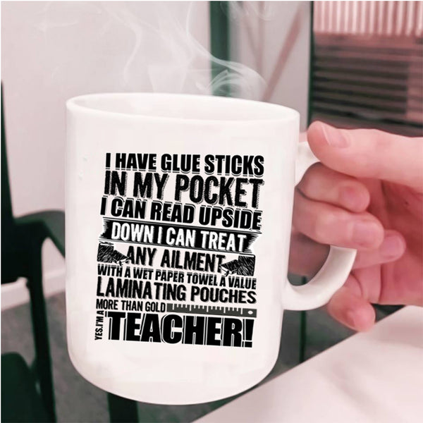 Funny Gift For Teacher Coffee Mug, Yes I'm A Teacher Cup