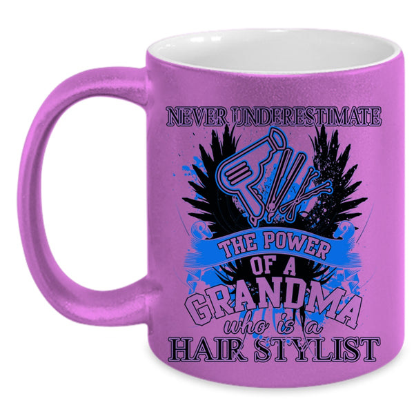 Funny Hairstylist Coffee Mug, Grandma Is A Hairstylist Accent Mug