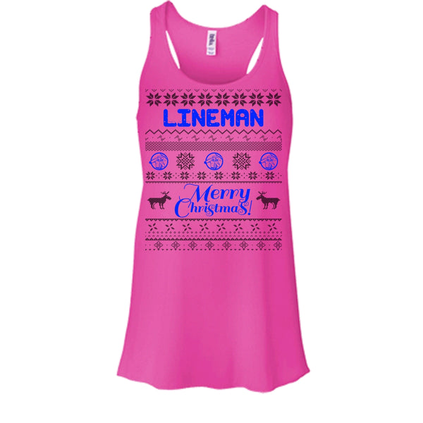 Lineman Merry Christmas T Shirt, Gift For Merry Christmas T Shirt, Awesome t-shirts