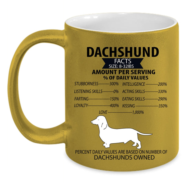 Dachshunds Owned Coffee Mug, Dachshund Accent Mug