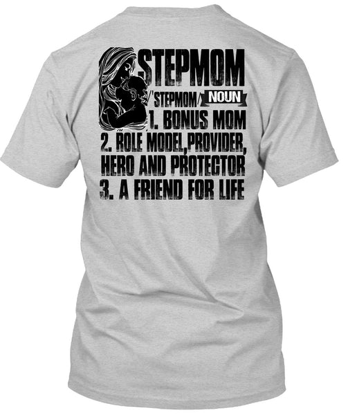 Step Mom T Shirt, I Love Mom T Shirt