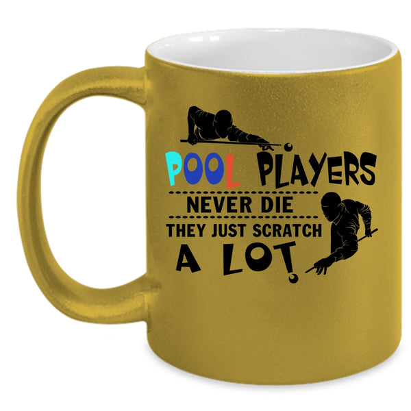 Billiard Coffee Mug, Pool Players Accent Mug