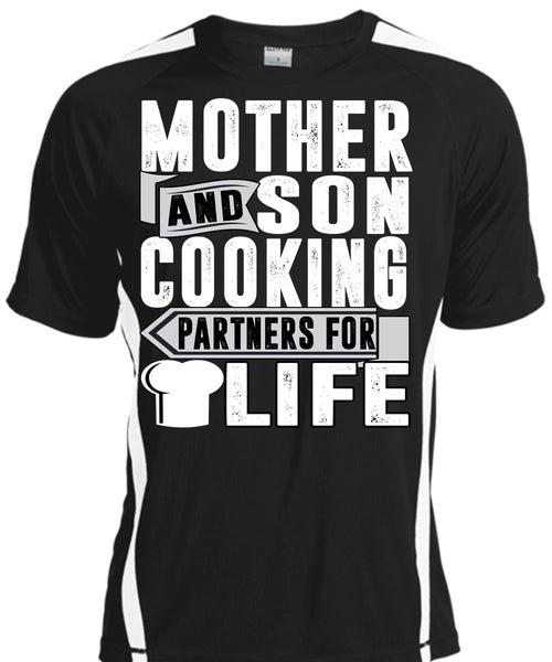 A black t-shirt with the shopify logo