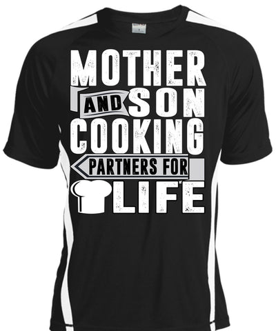 A black t-shirt with the shopify logo