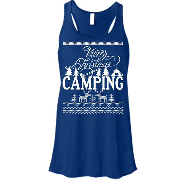 Merry Christmas Camping T Shirt, Coolest Camper Tank Top