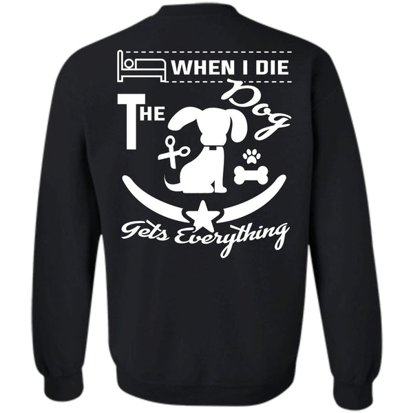 A black t-shirt with the shopify logo