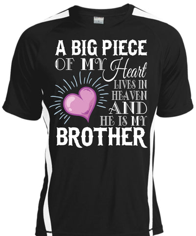 A black t-shirt with the shopify logo