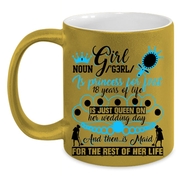 Cute Gift For My Daughter Coffee Mug, Girl Accent Mug