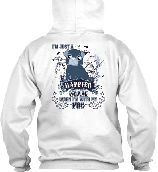 I'm With My Pug T Shirt, I Love Pug T Shirt