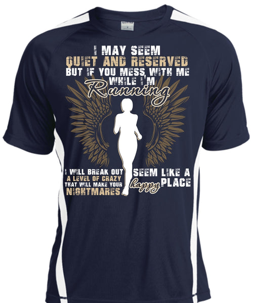 I'm Running T Shirt, Happy Place T Shirt, Cool Shirt