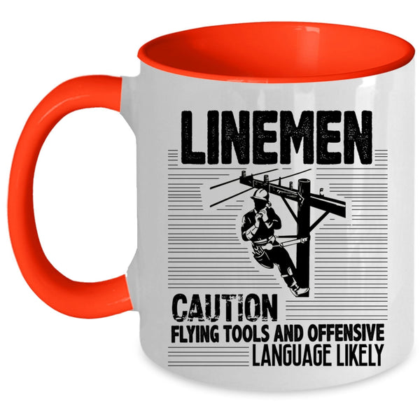 Awesome Gift For Lineman Coffee Mug, Linemen Accent Mug
