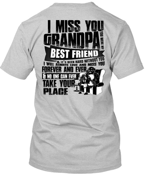 I Miss You Grandpa T Shirt, I Love Grandpa T Shirt