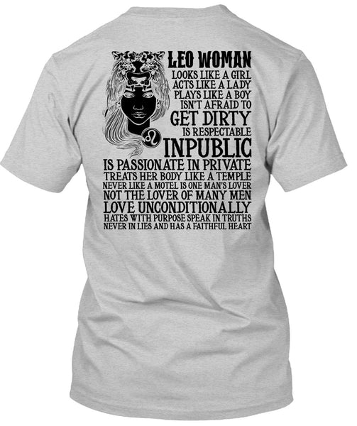 Leo Woman T Shirt, I Love Leo T Shirt