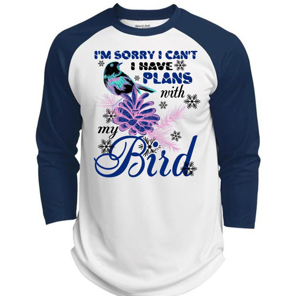 I Have Plans With My Bird T Shirt, Noel Christmas T Shirt, Awesome T-Shirts  (Polyester Game Baseball Jersey)