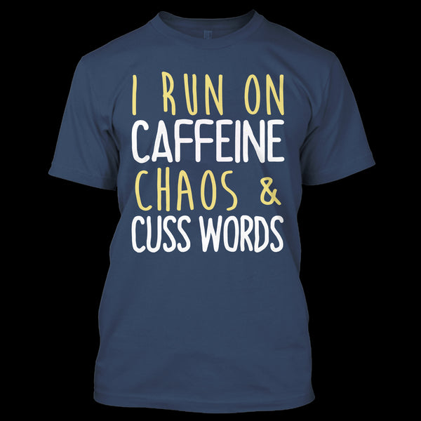 A black t-shirt with the shopify logo