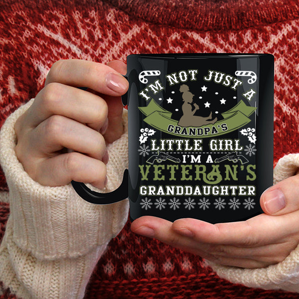 I'm A Veteran's Granddaughter Coffee Mug, Cute Veteran Coffee Cup
