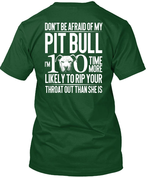 Don't Be Afraid Of My Pit Bull T Shirt, My Love T Shirt