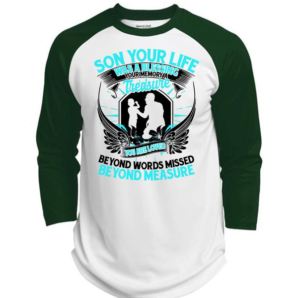 Son Your Life T Shirt, I Love Son T Shirt, Awesome T-Shirts  (Polyester Game Baseball Jersey)