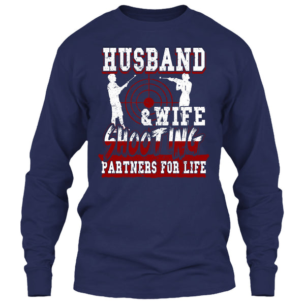 Husband & Wife T Shirt, Shooting Partners For Life T Shirt