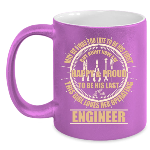 This Girl Loves Her Operating Engineer Coffee Mug, Cute Wife Coffee Cup