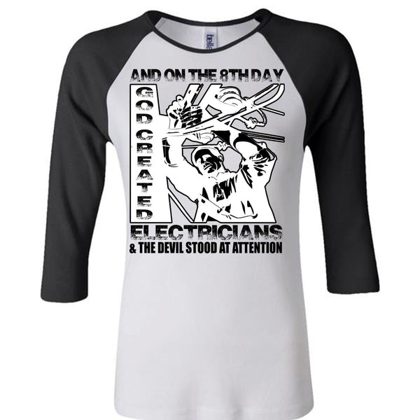 God Created Electricians T Shirt, I Love Electrician T Shirt, Awesome T-Shirts