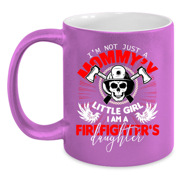 I Am A Firefighter's Daughter Coffee Mug, Mom And Daughter Coffee Cup