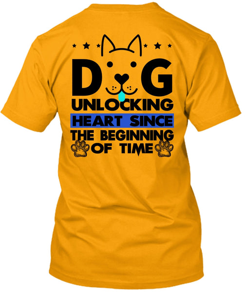 Dog Unlocking Heart T Shirt, I Love My Dog T Shirt